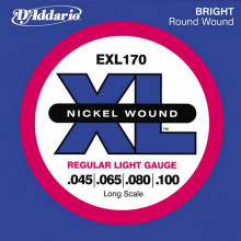 Струны для бас-гитары D'addario EXL170