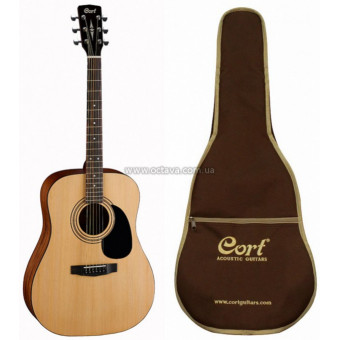 Электроакустическая гитара Cort AF510E NS w/bag