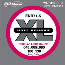 Струни для бас-гітари D'addario ENR71-5