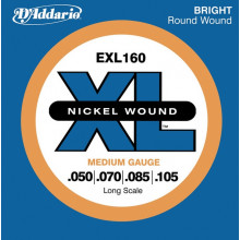 Струны для бас-гитары D'addario EXL160