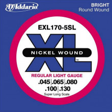 Струны для бас-гитары D'addario EXL170-5SL