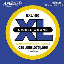 Струны для бас-гитары D'addario EXL180