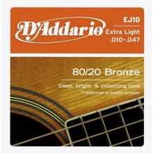 Струни для акустичної гітари D'addario EJ10