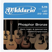 Струни для акустичної гітари D'addario EJ16