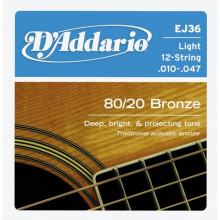 Струни для акустичної гітари D'addario EJ36