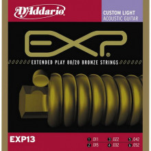 Струни для акустичної гітари D'addario EXP13