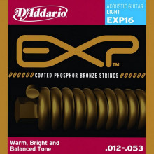 Струны для акустической гитары D'addario EXP16