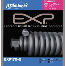 Струни для бас-гітари D'addario EXP170-5