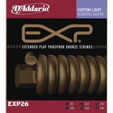 Струни для акустичної гітари D'addario EXP26