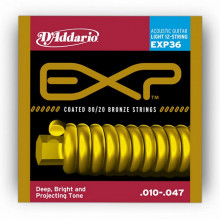 Струны для акустической гитары D'addario EXP36