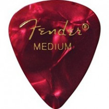 Медиаторы Fender 351 Premium Celluloid Red Moto Medium