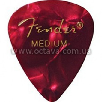 Медіатори Fender 351 Premium Celluloid Red Moto Medium
