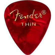 Медиаторы Fender 351 Premium Celluloid Red Moto Thin