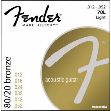 Струны для акустической гитары Fender 70L