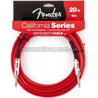 Инструментальный кабель Fender California Instrument Cable 20' CAR