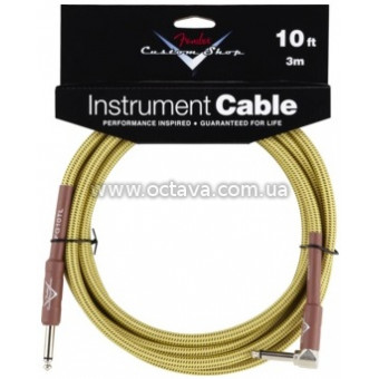 Инструментальный кабель Fender Custom Shop Cable 10' Angled TW