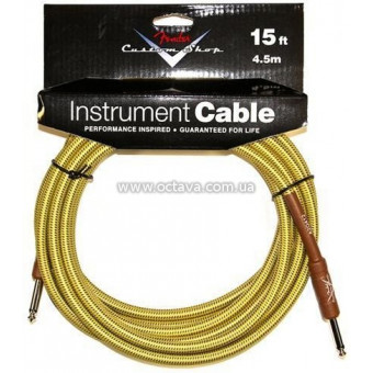 Инструментальный кабель Fender Custom Shop Cable 15' Tweed