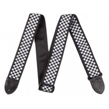 Гитарный ремень Fender 2 Nylon Checker Board Strap Black/White