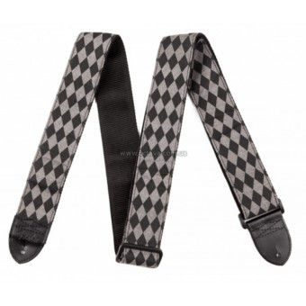 Ремінь для гітари Fender 2 Nylon Diamond Strap Black/Grey
