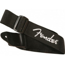 Гітарний ремінь Fender Strap 2 Black White Logo