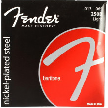 Струны для электрогитары Fender 250B Super Baritone Strings Light 013-065