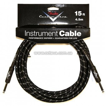Инструментальный кабель Fender Custom Shop Cable 15 Black Tweed