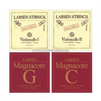 Струни для віолончелі Larsen Soloist (A,C) + Magnacore (G,D) SC334901-02