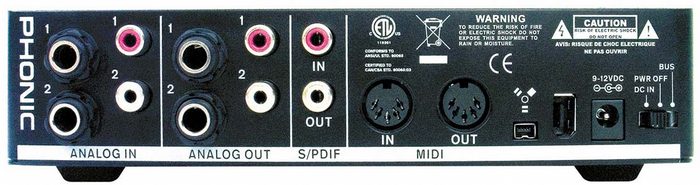 Phonic FIREFLY 302 PLUS (back) Phonic FIREFLY 302 PLUS (back)